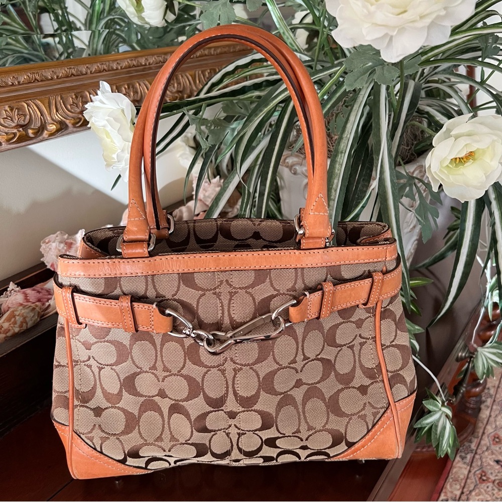 Vintage Coach Satchel Purse Bag